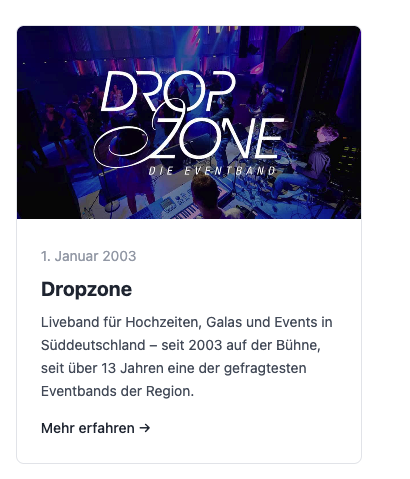 Die fertige Dropzone-Projektkarte auf schieborn.de