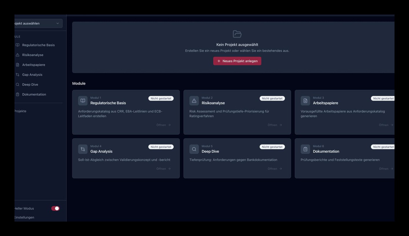 auditissimo: KI-gestützte Interne Revision von IRBA-Ratingverfahren